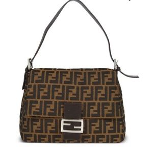 Fendi Mamma Baguette Zucca Pattern